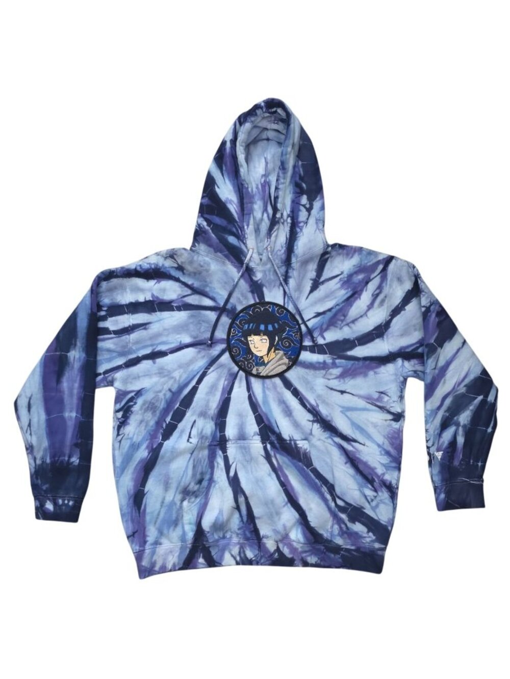 Naruto X Hypland Hinata Hyuga Anime Purple Tie-Dye Hoodie Sweatshirt Sz XL